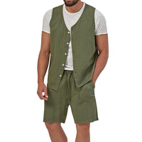 Laurens Vest with Sleeveless and Pockets