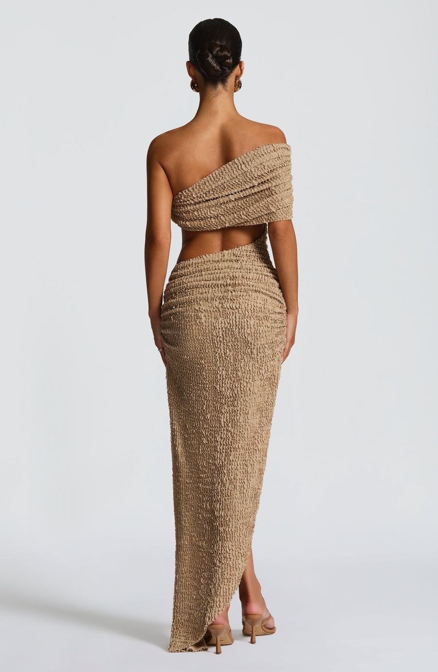 Mallory Midi Dress – Beige