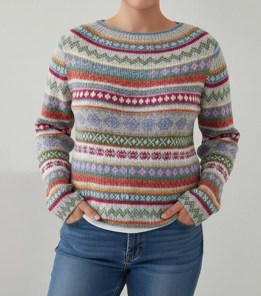 Lavinia Knit Sweater in Blue