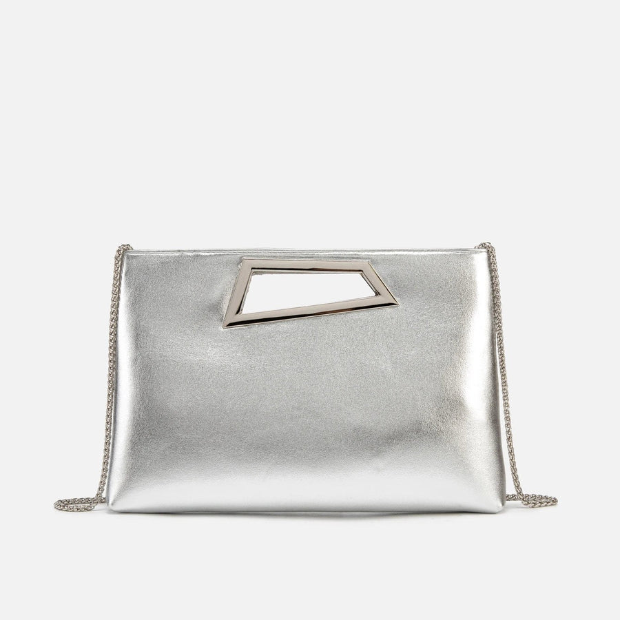 Le Céleste Clutch in Silver