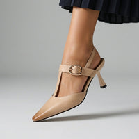 Le Margaux Slingback Heel in Beige