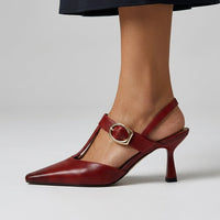 Le Margaux Slingback Heel in Cabernet