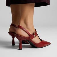Le Margaux Slingback Heel in Cabernet