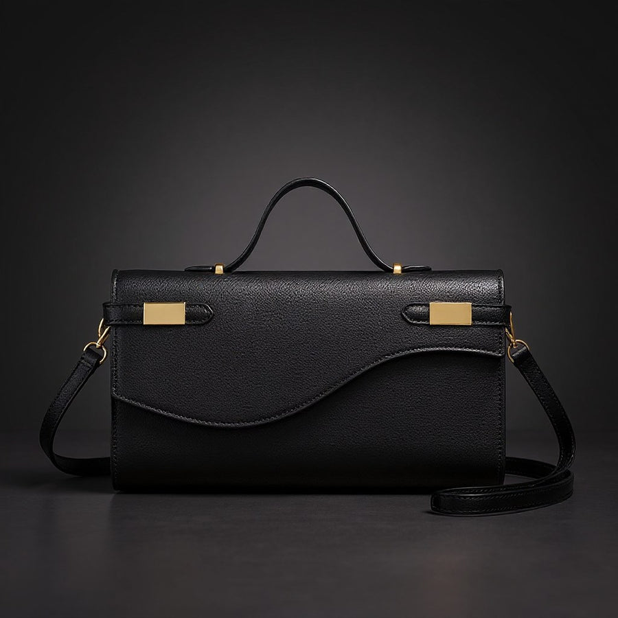 Le Solène Handbag in Charcoal