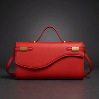 Le Solène Handbag in Crimson