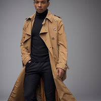 Leander Elegant Trench Coat with Button Front