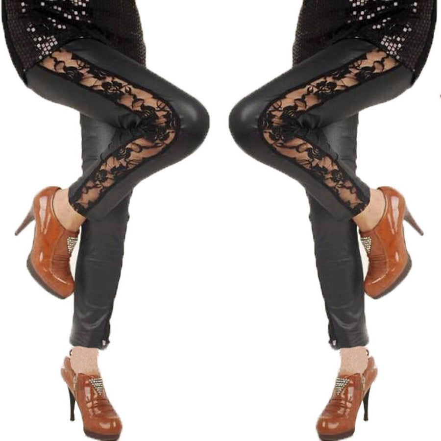 Leila Elegant Lace Leggings