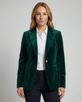 Leila Elegant Velvet Blazer