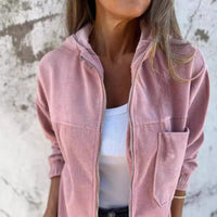 Leila Lightweight Jacket with Pockets in Pink