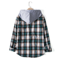 Leila Shirt with Hood in Red