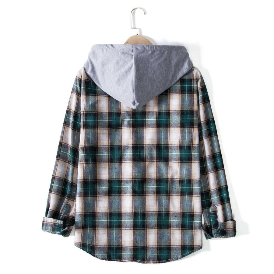 Leila Shirt with Hood in Red