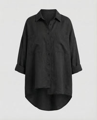 Lena Blouse with Oversized in Blue