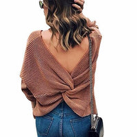 Lena Casual Knit Sweater in Caramel