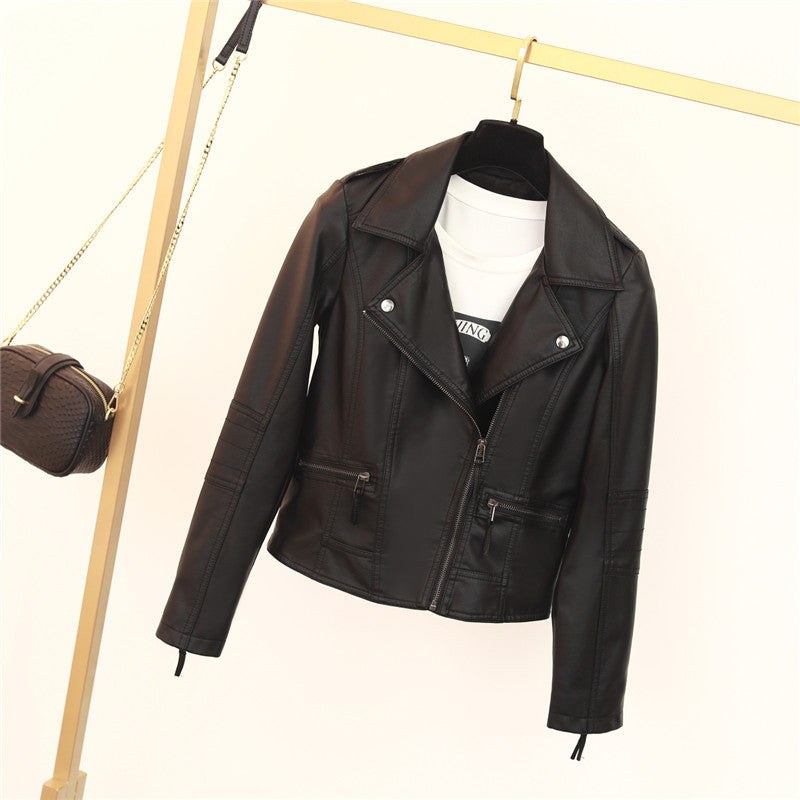 Lena Jacket with Zip Front in Black