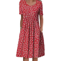 Carolin | Women's Short Sleeve Floral Dress