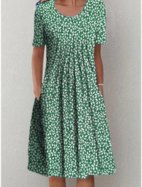Carolin | Women's Short Sleeve Floral Dress
