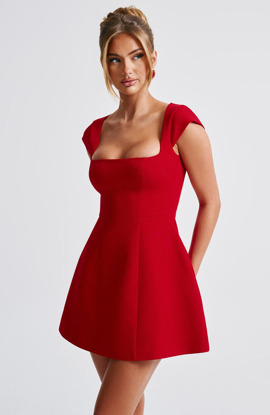 Catherine Mini Dress - Red