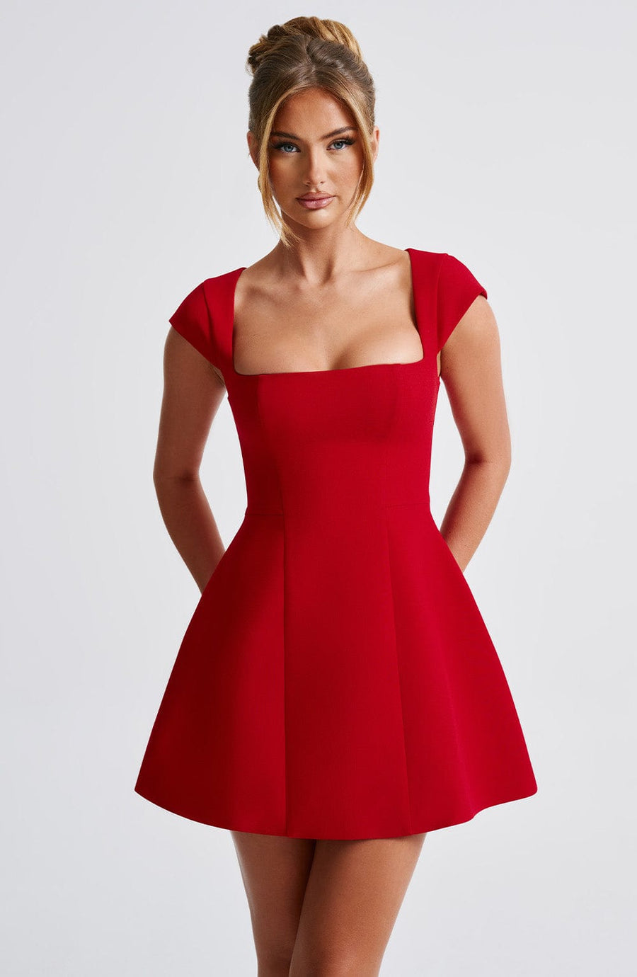 Catherine Mini Dress - Red