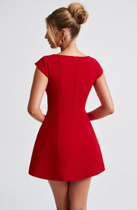 Catherine Mini Dress - Red