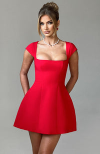 Catherine Mini Dress - Red