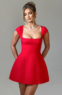 Catherine Mini Dress - Red