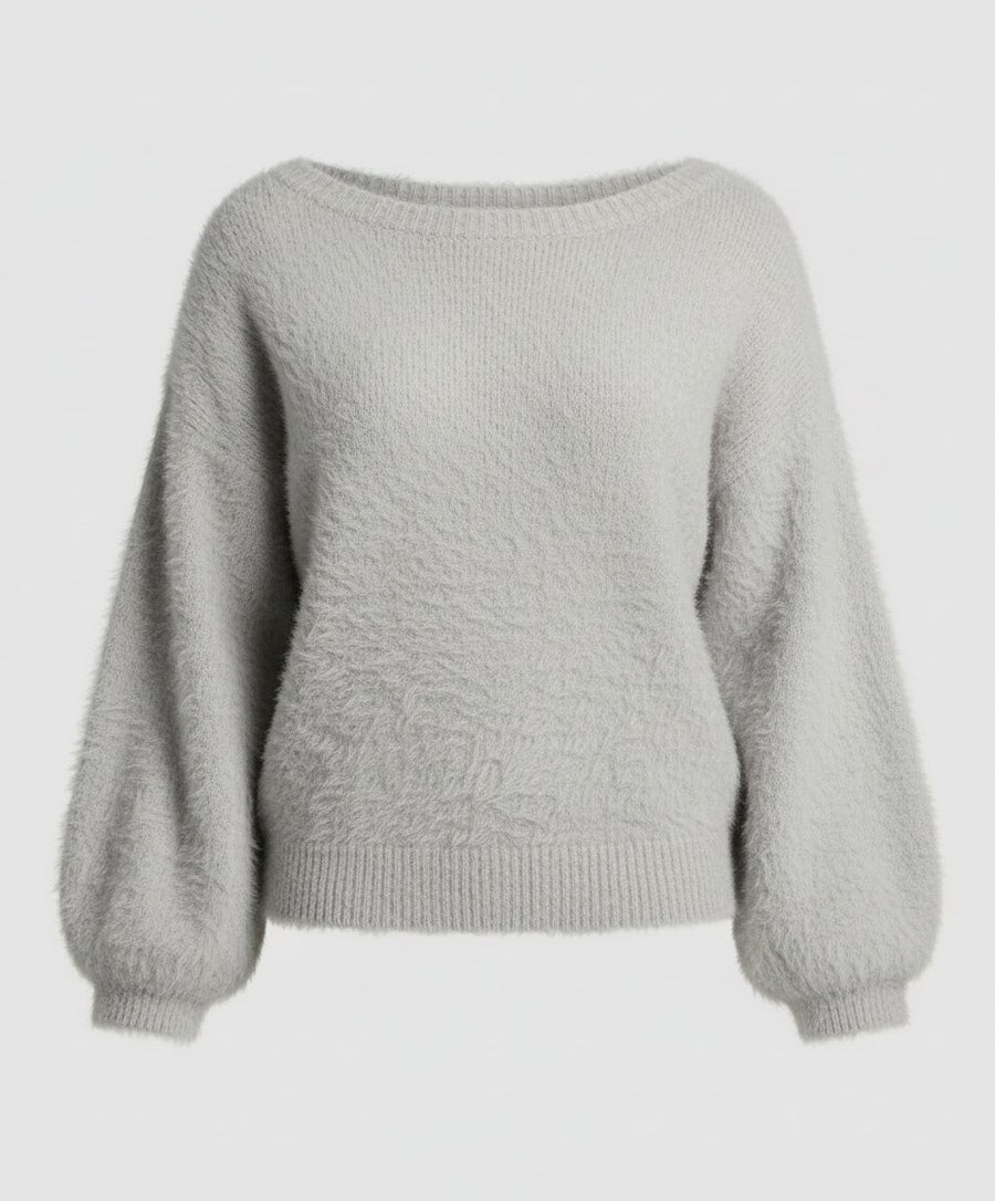 Lena Sweater with Oversized in Grey