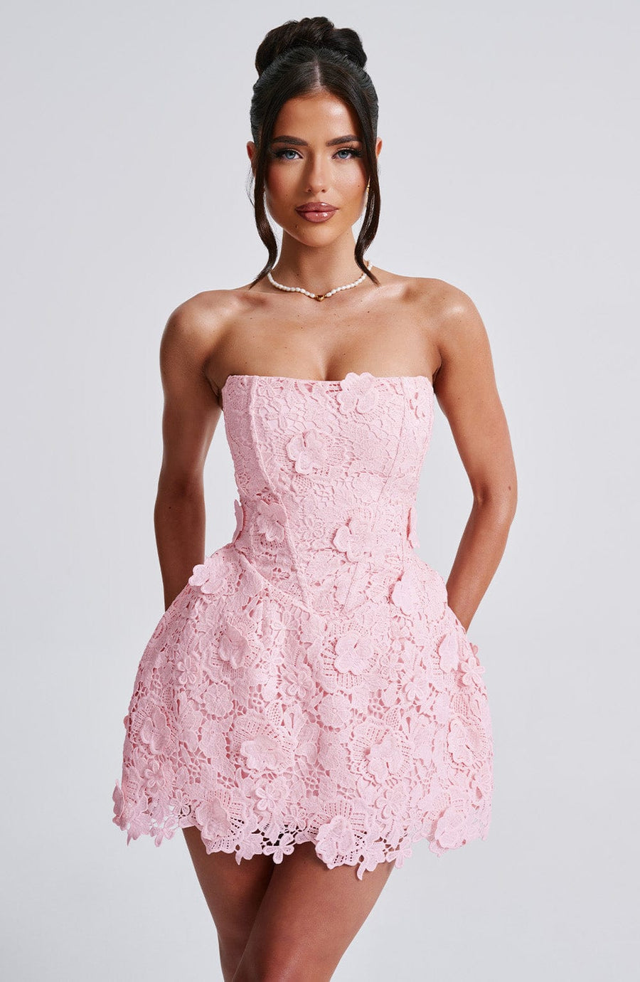 Mirela Mini Dress – Blush