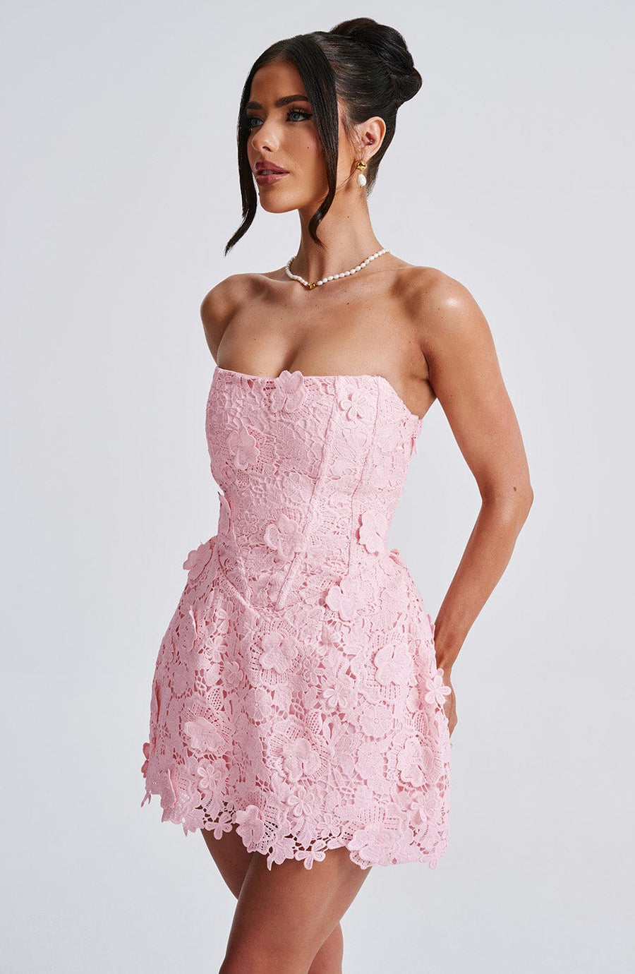 Mirela Mini Dress – Blush