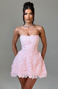 Mirela Mini Dress – Blush