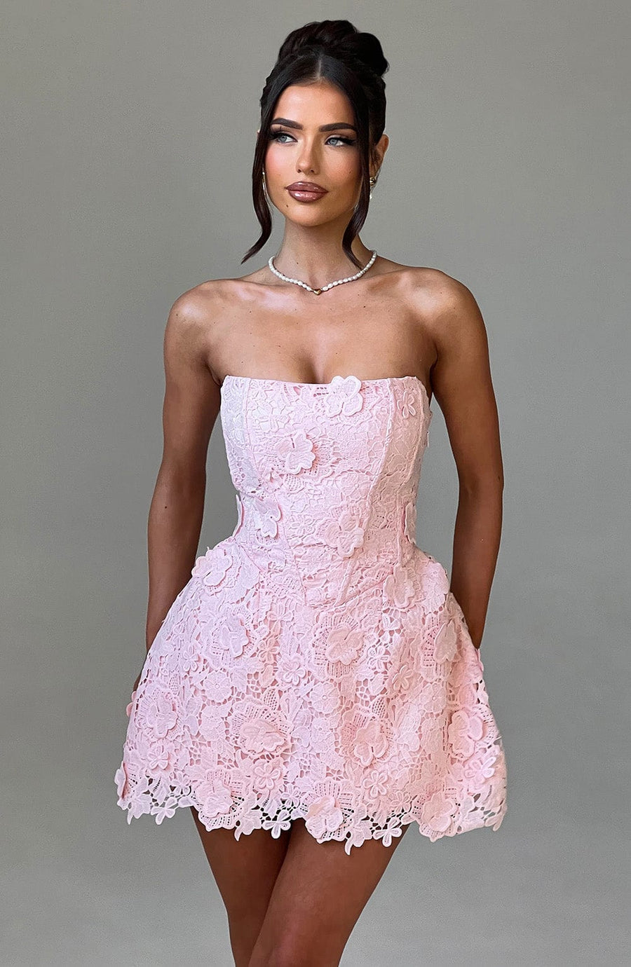 Mirela Mini Dress – Blush