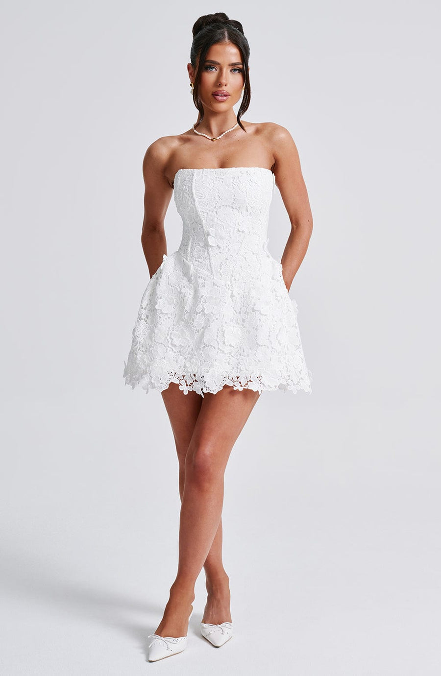 Mirela Mini Dress – Ivory