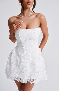 Mirela Mini Dress – Ivory