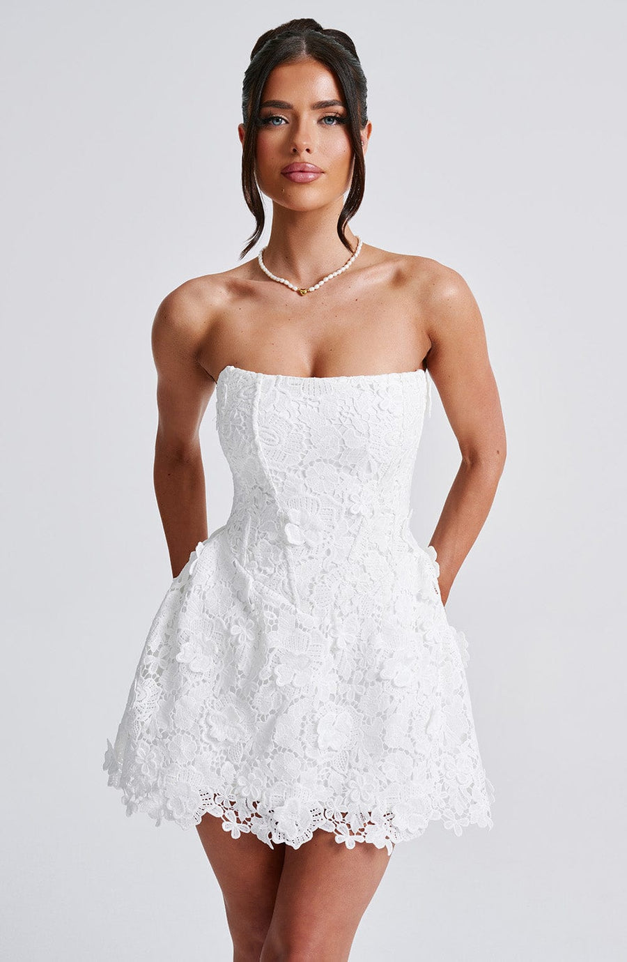 Mirela Mini Dress – Ivory