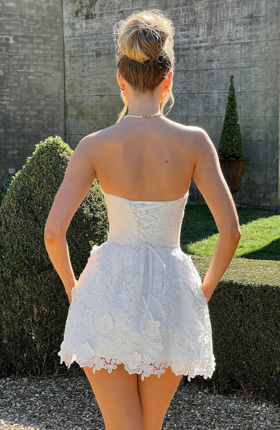 Mirela Mini Dress – Ivory