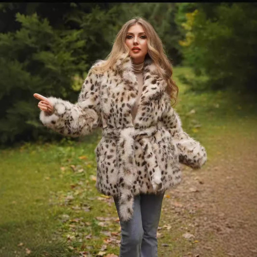 Leonie Elegant Coat with Belted