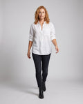 Leonie Elegant Linen Blouse with Chest Pocket