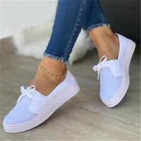 Leonie Linen Shoes in White