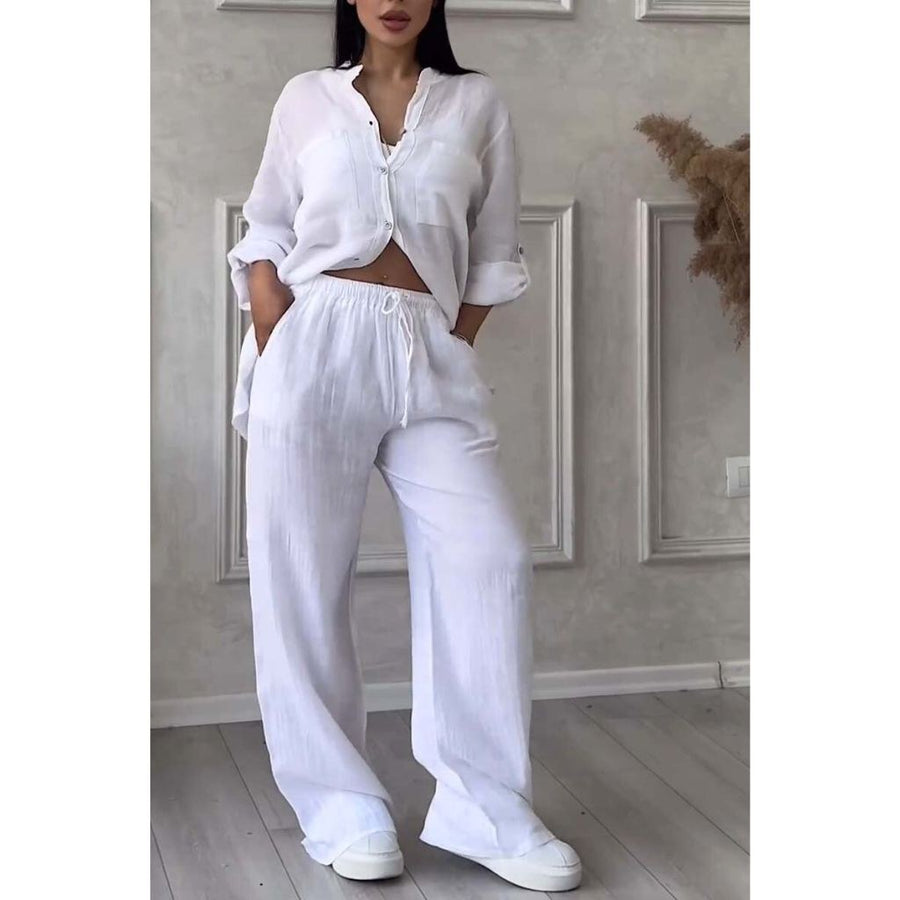 Leopold Cotton Set in White