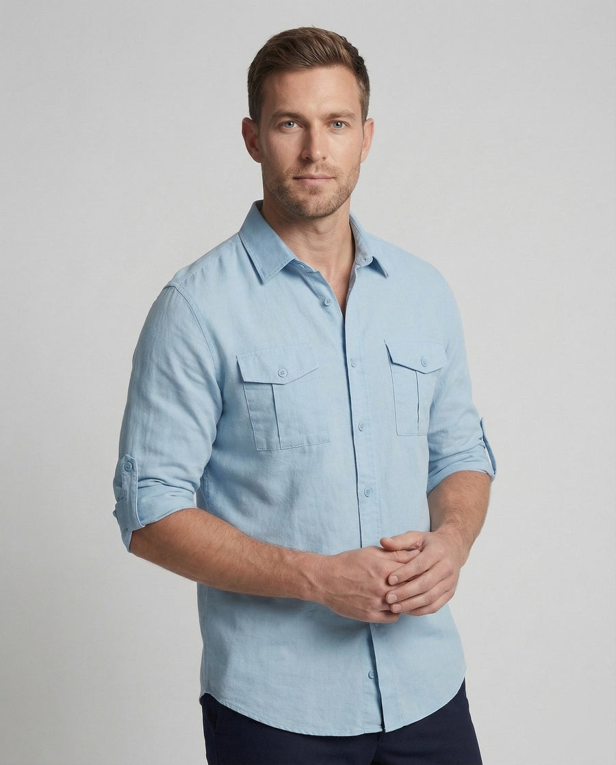 Leopold Linen Shirt with Long Sleeve