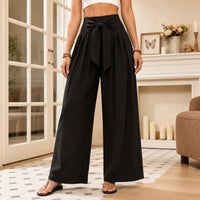 Lerwick Women's High Waist Wide Leg Pants in Black