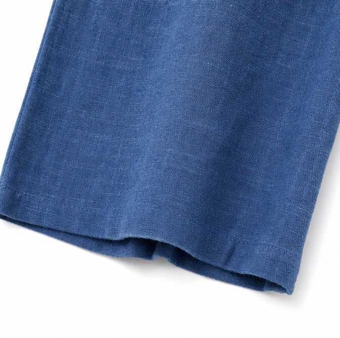 Lerwick Women's High Waist Wide Leg Pants in Blue