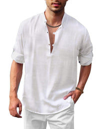 Levi Casual Linen Shirt in White