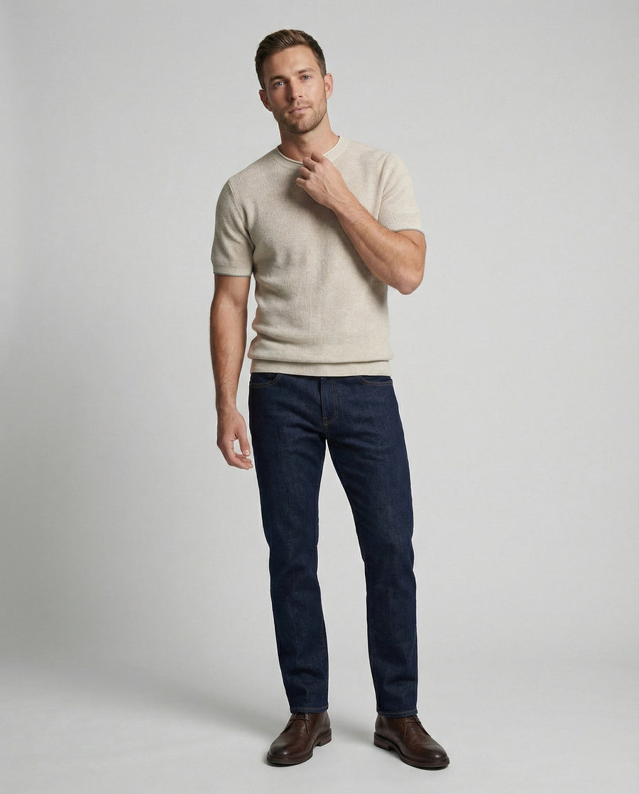 Levi Linen T-Shirt in Khaki