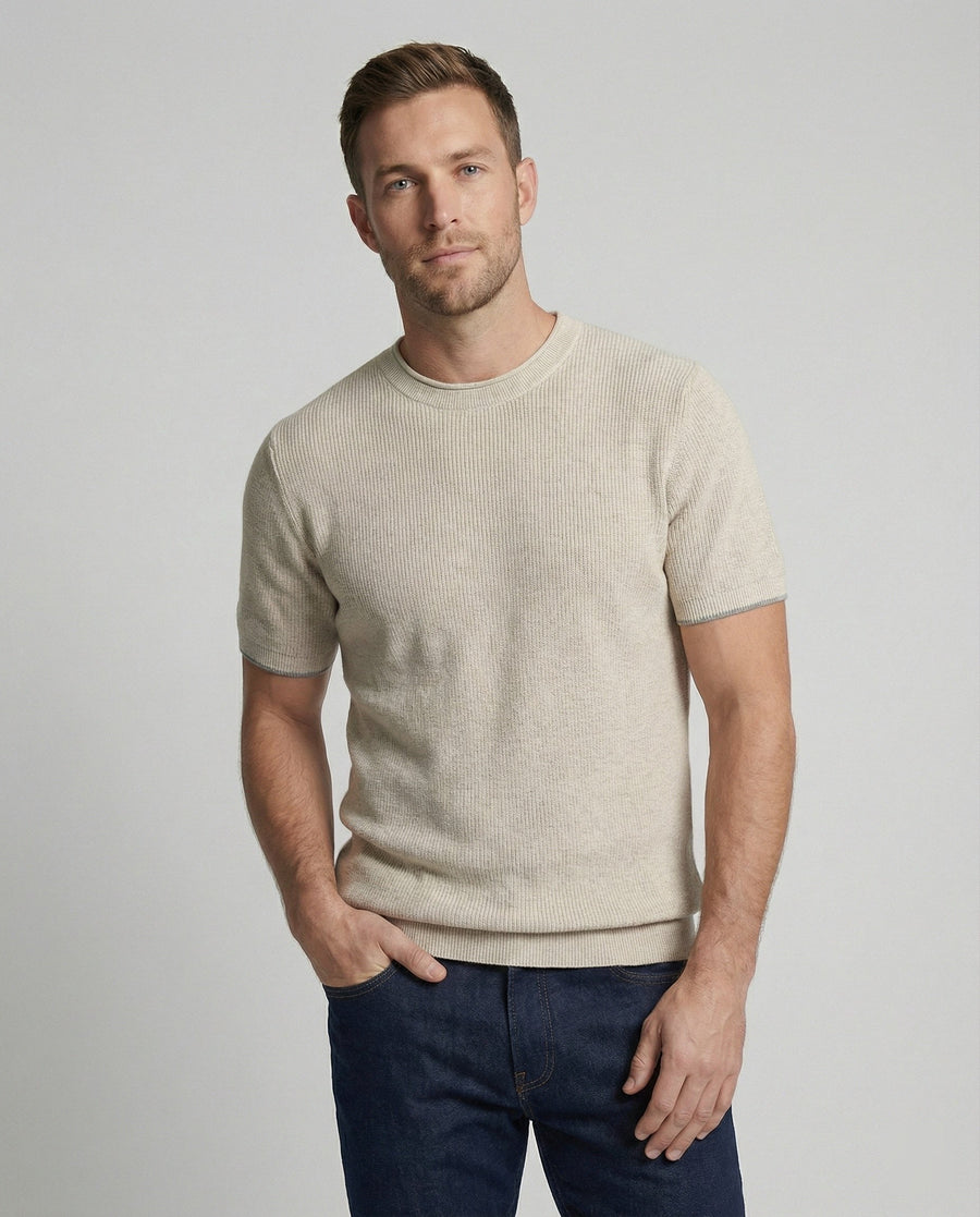 Levi Linen T-Shirt in Khaki