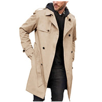 Levi Trench Coat with Pockets in Khaki