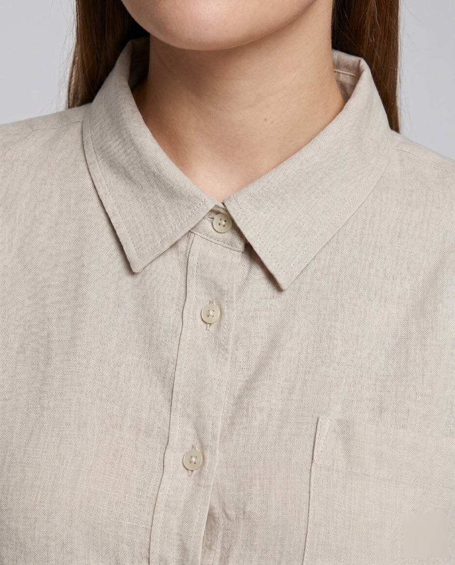 Lia Casual Linen Blouse