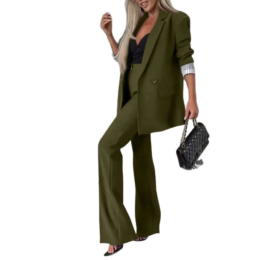 Lia Elegant Blazer with Fitted in Black