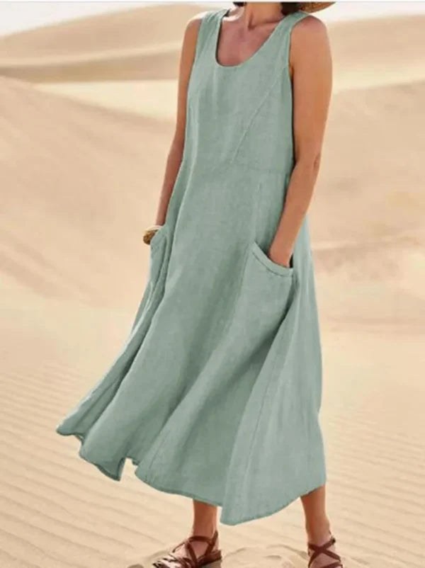 Liana Comfortable Dress in Kieferngrün
