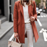 Liana Elegant Coat in Red