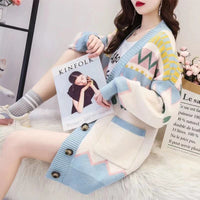 Liana Knit Cardigan with Button Front and Pockets